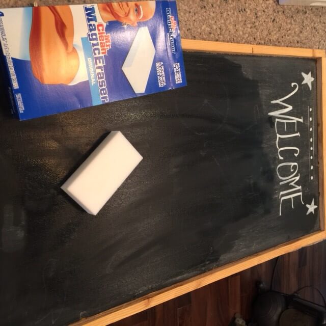 Clean your chalkboard the easy way!