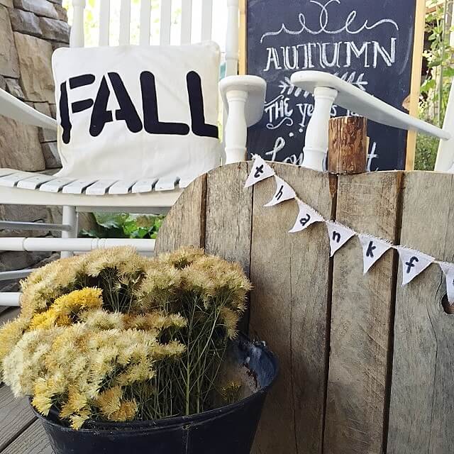 DIY Fall Pillows with Sharpie Paint Pens