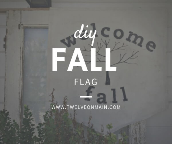 Make Your Own Fabric Flag for Fall with Dropcloth