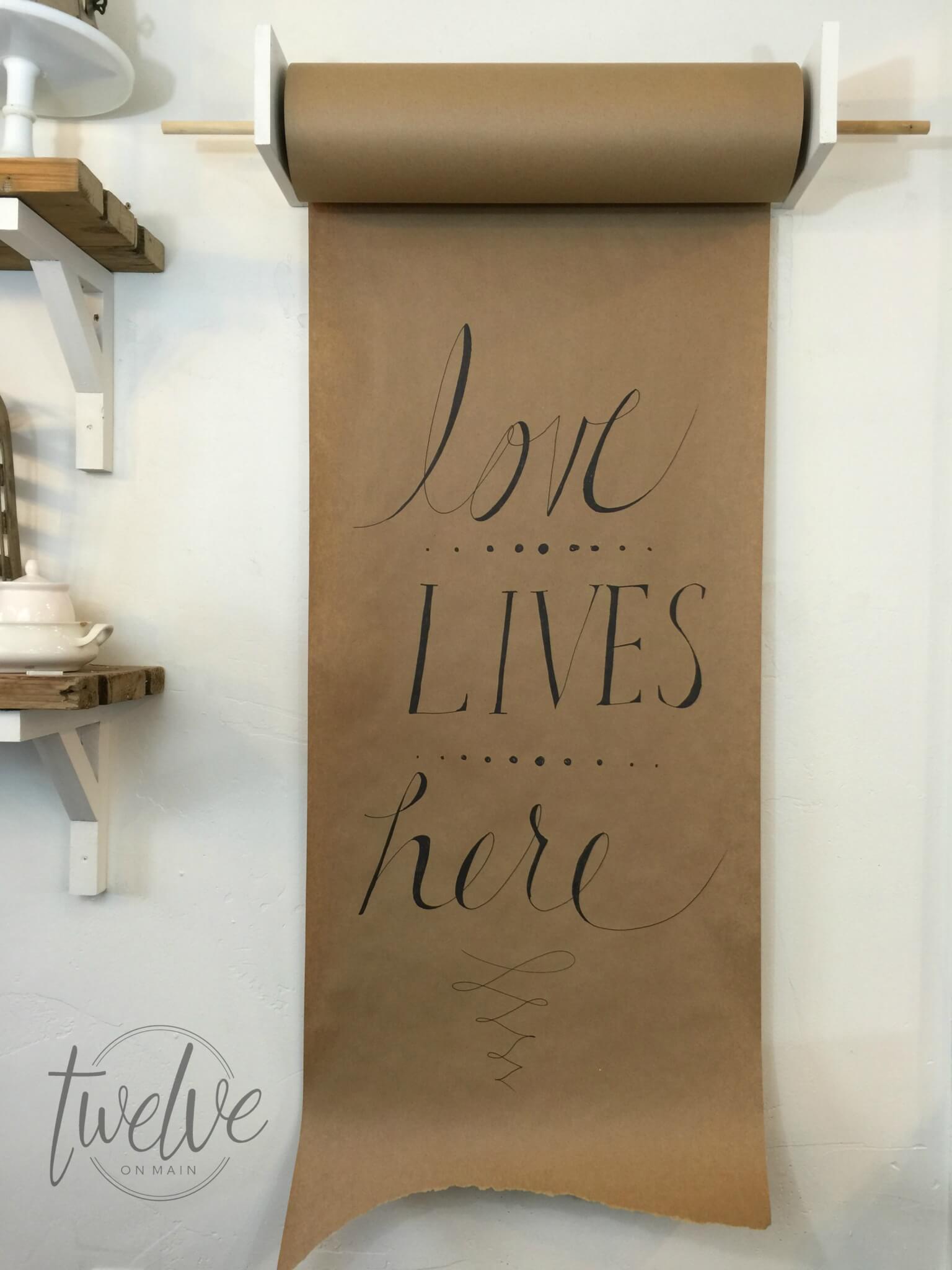 Valentines Butcher Paper Art How To