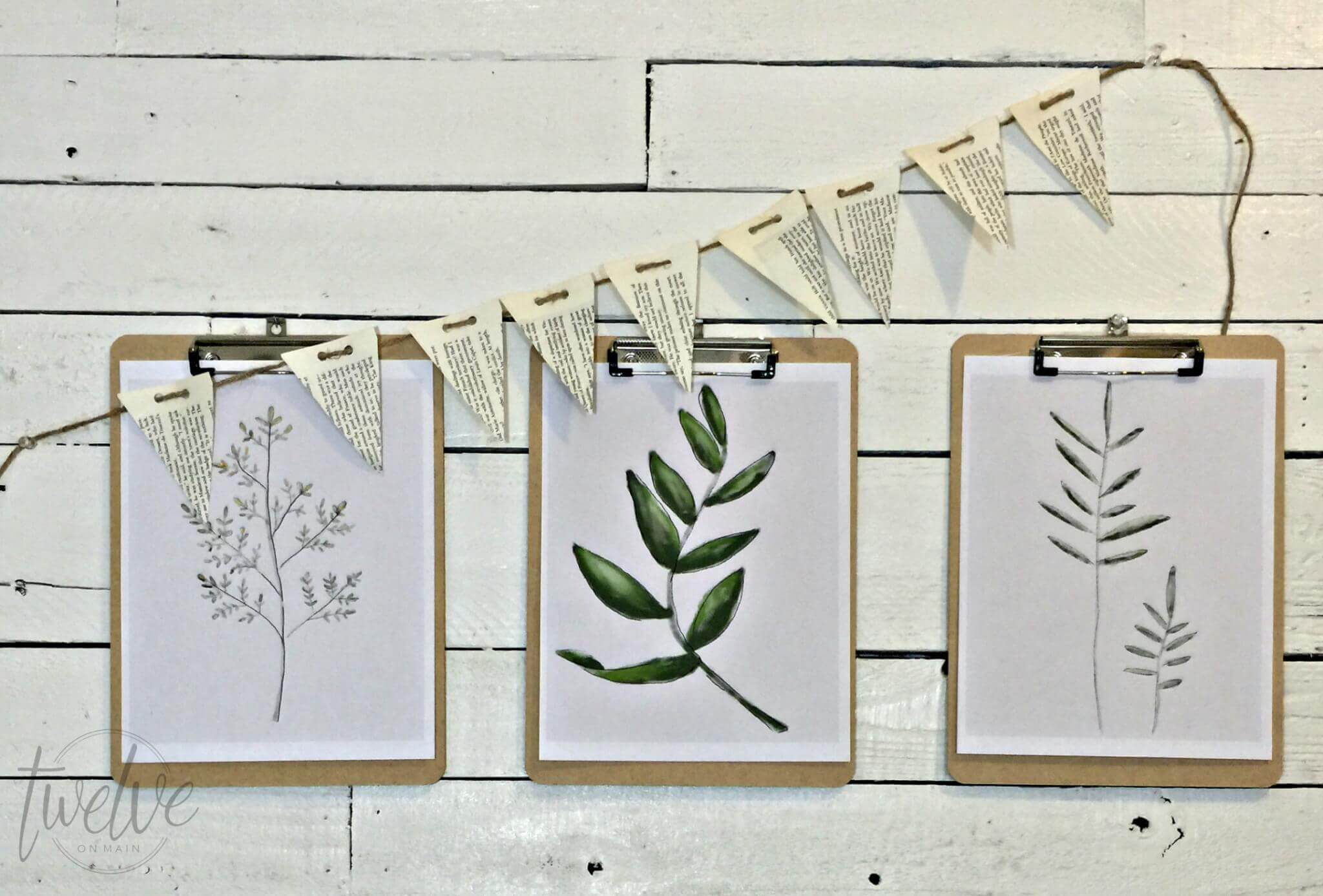 Free Watercolor Botanical Printables- Free Printable Friday - Twelve On ...