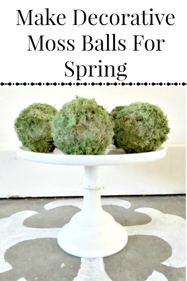 Make decorative moss balls for spring. They're so easy! | Twelveonmain.com