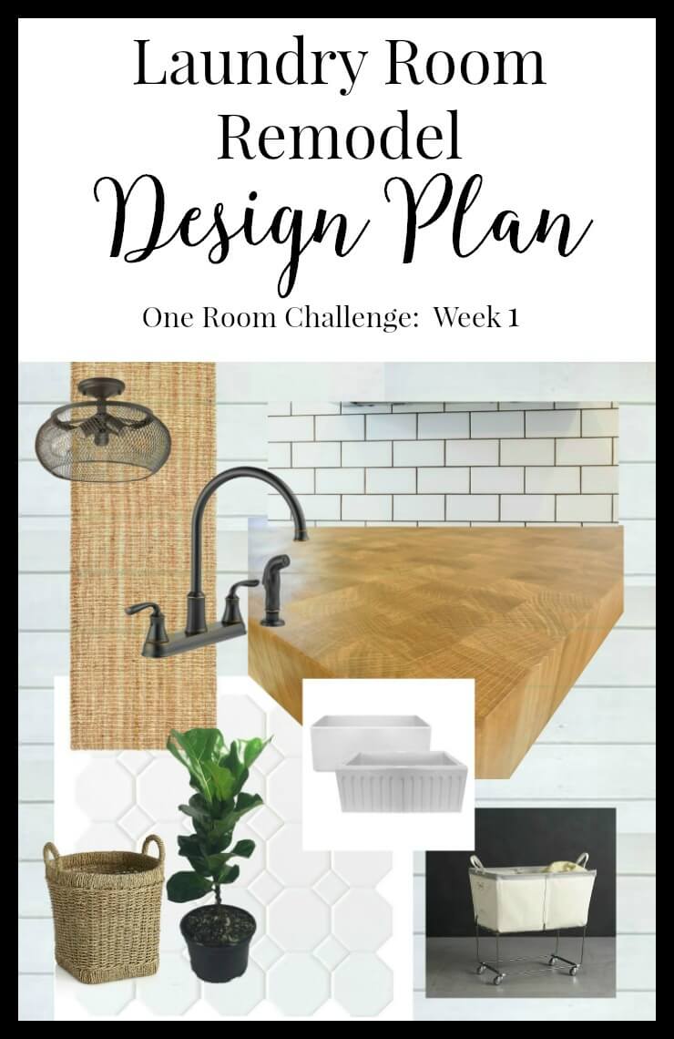 One Room Challenge Week 1: My Laundry Room Remodel. And so it begins! | Twelveonmain.com