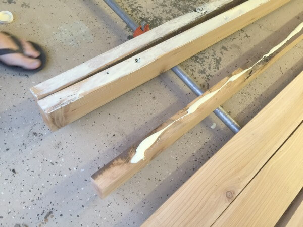 How to glue a butcher block top together.