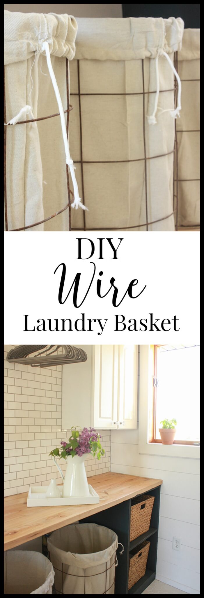 DIY Wire Laundry Basket