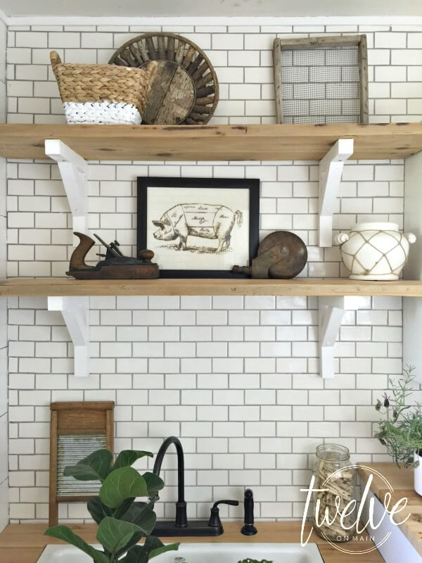 This farmhouse laundry room makeover is amazing! Go check out this One Room Challenge room reveal.