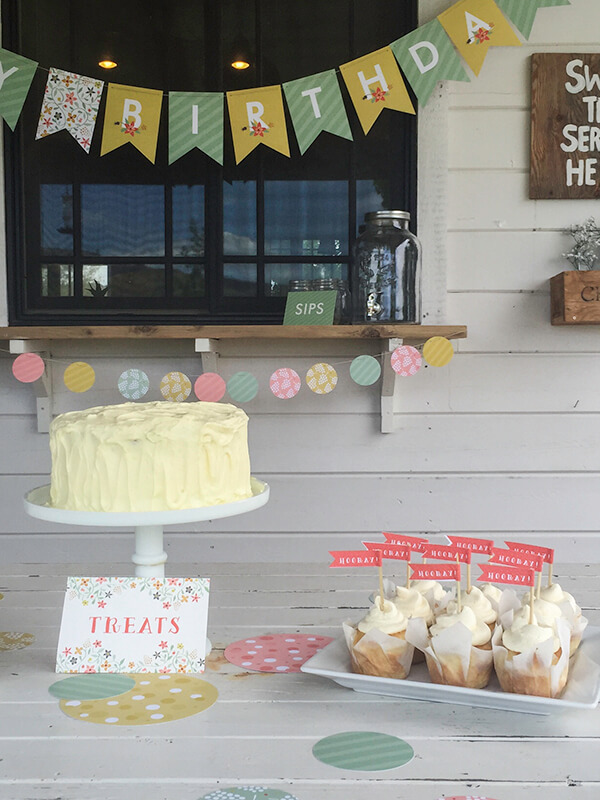 This botanical birthday party decor was the perfect addition to my little girls summer birthday party. | Twelveonmain.com