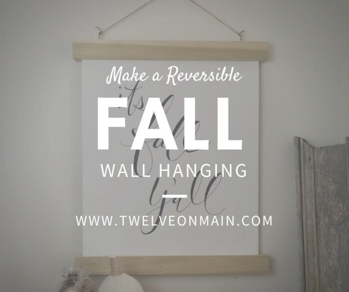 DIY Reversible Fall Wall Hanging