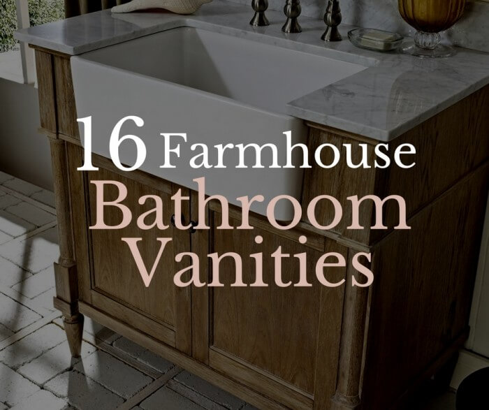 Over 50 Gorgeous Modern Farmhouse Sink Vanities Twelve On Main - Fiberglass Bathroom Farm Sink Vanity