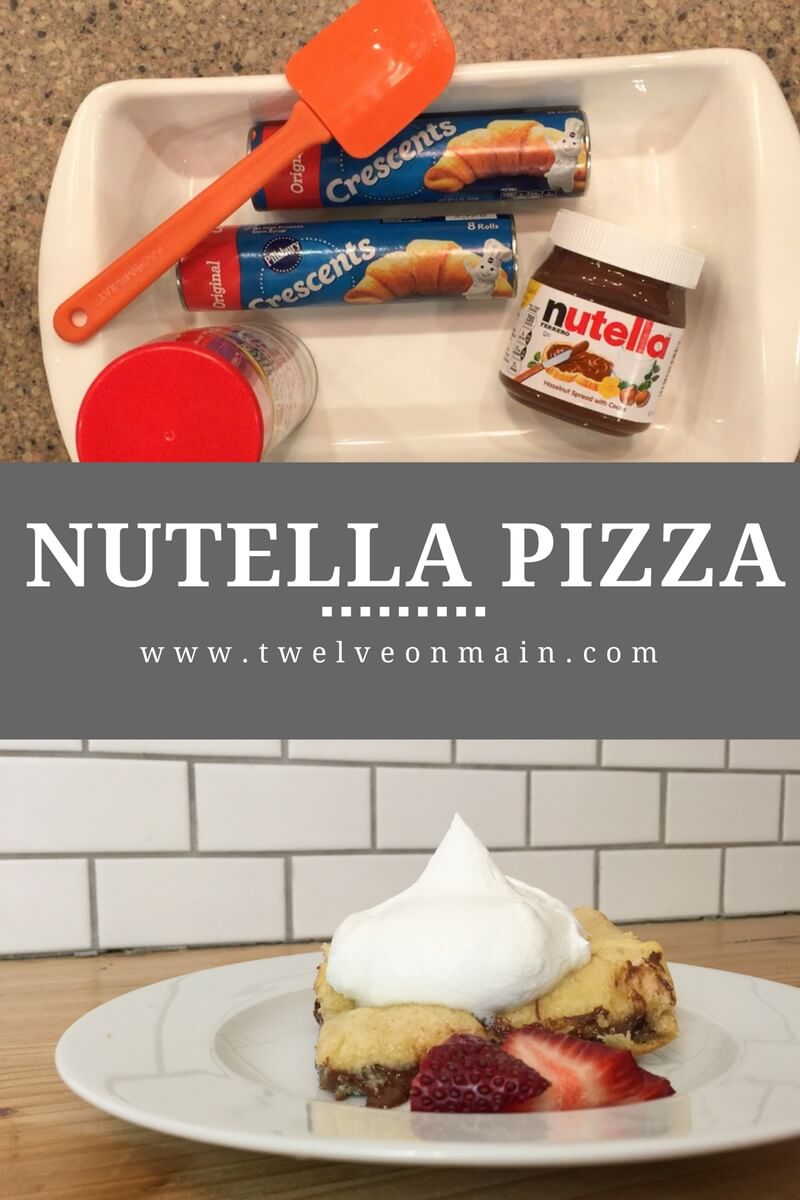 Do you love Nutella? How can you not! This Nutella Pizza is so so good!! And it is so easy to make!