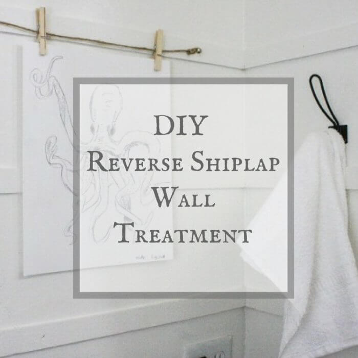 Try this DIY reverse shiplap wall treatment for an alternative to regular shiplap!