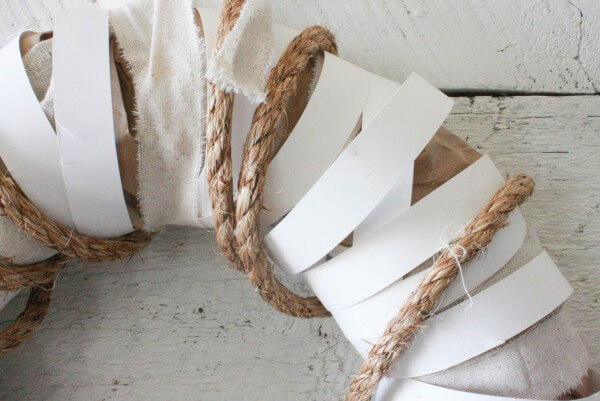 Create this DIY farmhouse wreath with items from your home!