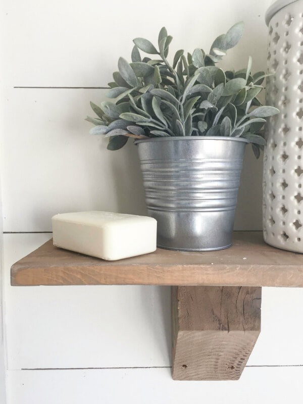 DIY Rustic Farmhouse Shelves | Remodelaholic