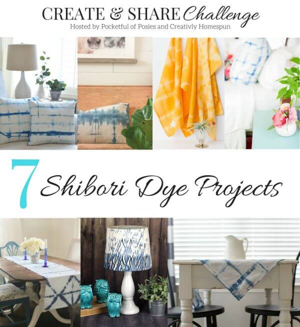 Have you ever tried Shibori Indigo Dyeing? Check out this DIY shibori drop cloth pillow! The possibilities are endless! Try it out!