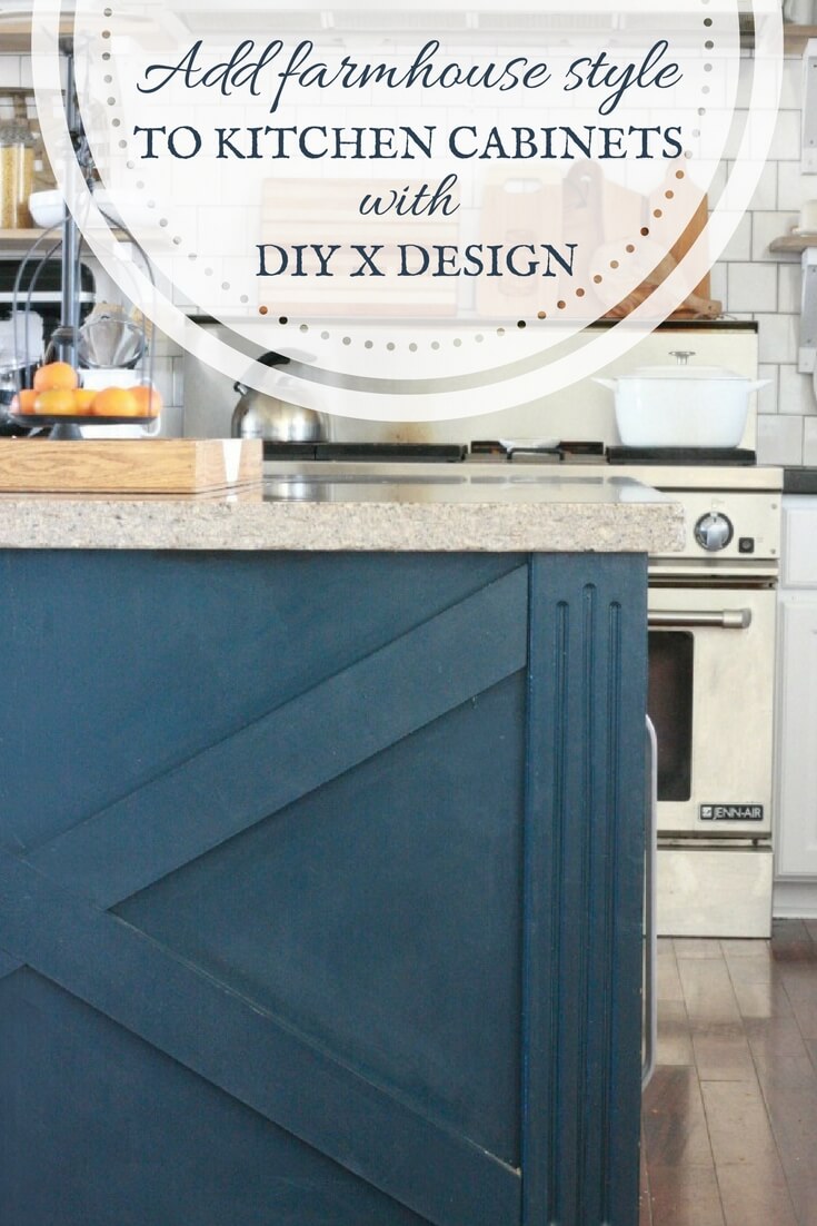 DIY kitchen island X design | X design | kitchen cabinets | farmhouse style kitchen ideas | kitchen design ideas | kitchen island |
