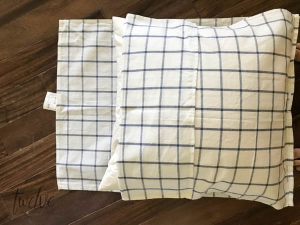 DIY Ikea Tea Towel Farmhouse Pillows 4 Ways!! - Twelve On Main