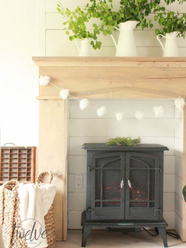 DIY Faux Fireplace and Mantel Twelve On Main