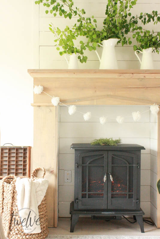 DIY Faux Fireplace and Mantel - Twelve On Main