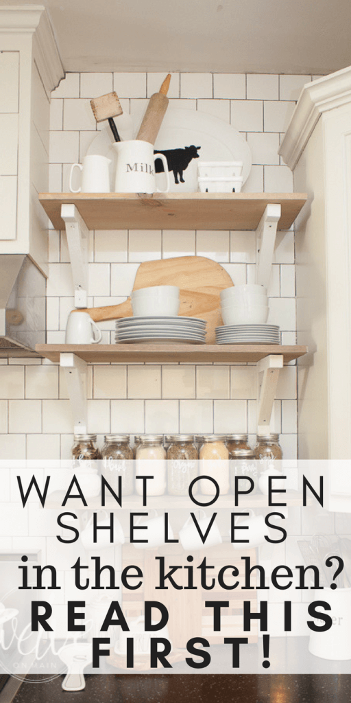Want Open Shelves In The Kitchen, Farmhouse Shelves Kitchen