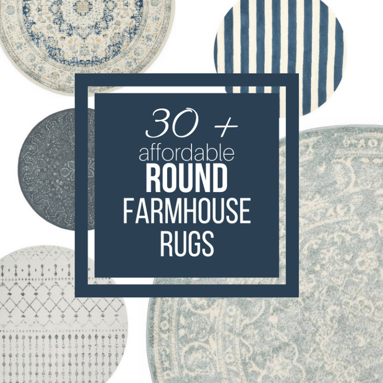 Over 30 Affordable Farmhouse Style Round Rugs