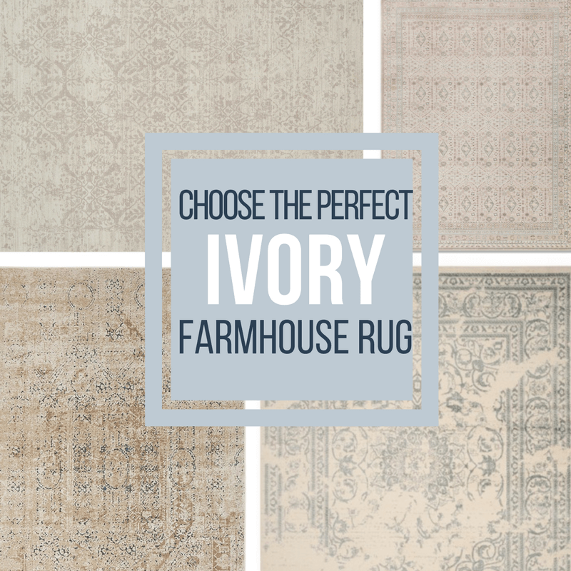 Check out this stunning collection of ivory farmhouse area rugs and be inspired to add one of them to your homes decor today!