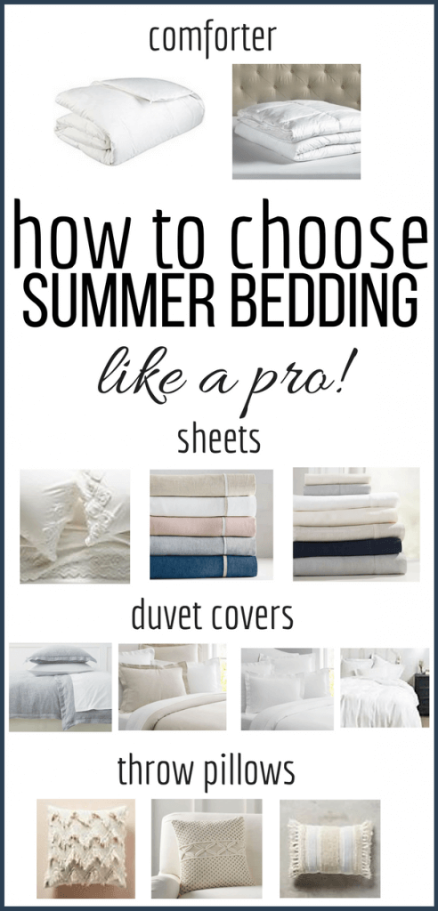 Change out your bedding this summer and create the most cozy and luxurious place to lay your head with these simple tricks and check out the my favorite summer bedding options. #TwelveOnMain #summerdecor #farmhousedecor #bedroom