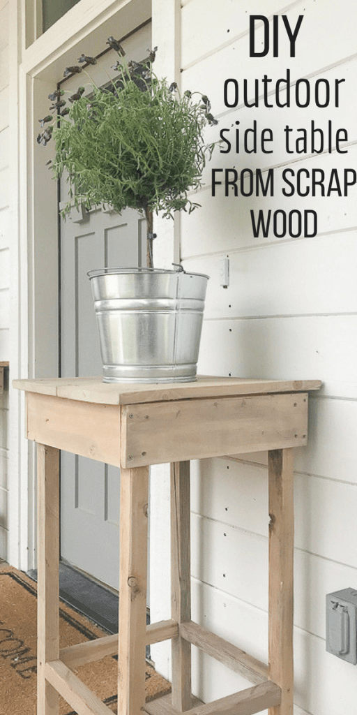 How To Make A Tall Outdoor Side Table, How To Make A Side Table Out Of Wood