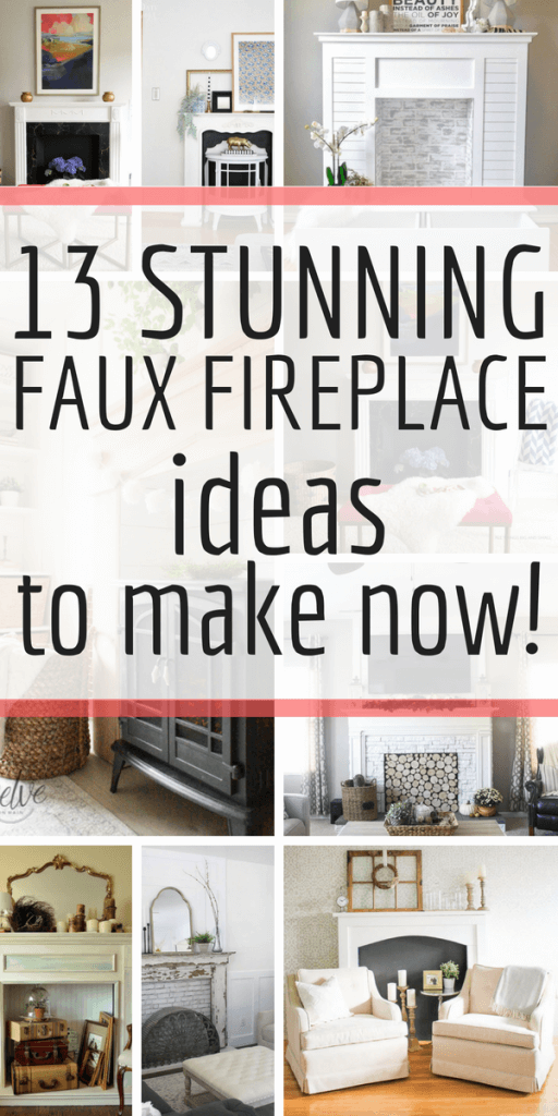 13 Stunning DIY Fake Fireplace Ideas to Make Now! - Twelve ...