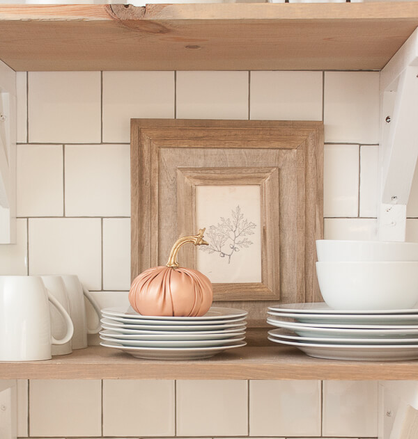 simple fall decor for the kitchen