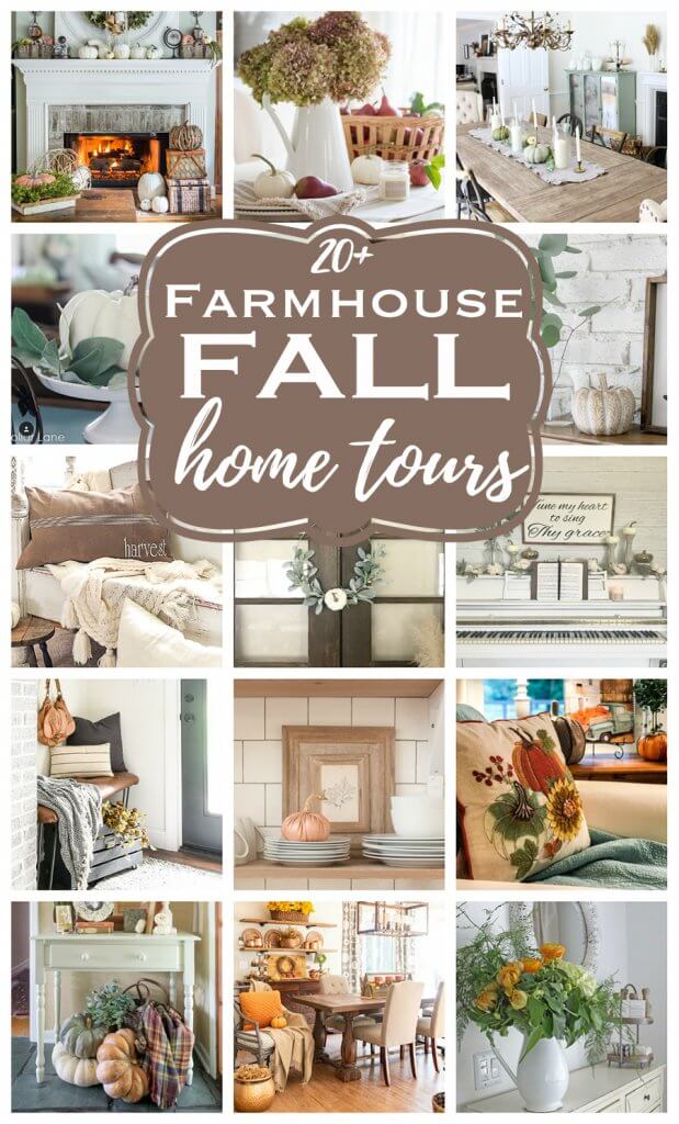 Over 20 amazing farmhouse fall home tours. You have to check them out!