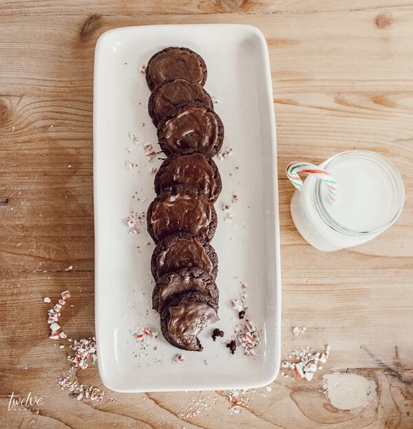 Make the perfect Christmas cookies to give to Santa! These soft and chewy Andes Mints chocolate cookies are to die for! You can Santa will have to fight it out to get the last one. #cookies #christmas #recipes #sweettreats