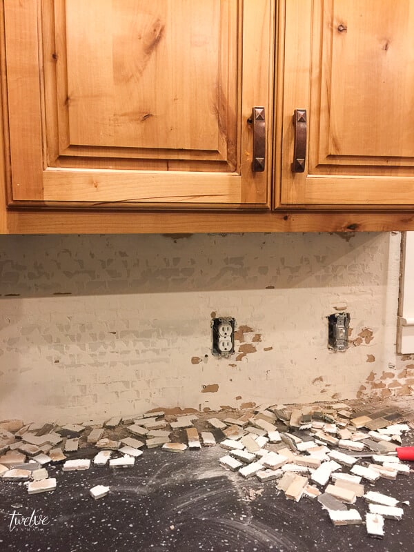 How To Remove Tile Backsplash Without Damaging Drywall Twelve On Main - How To Remove Tile From Sheetrock Wall