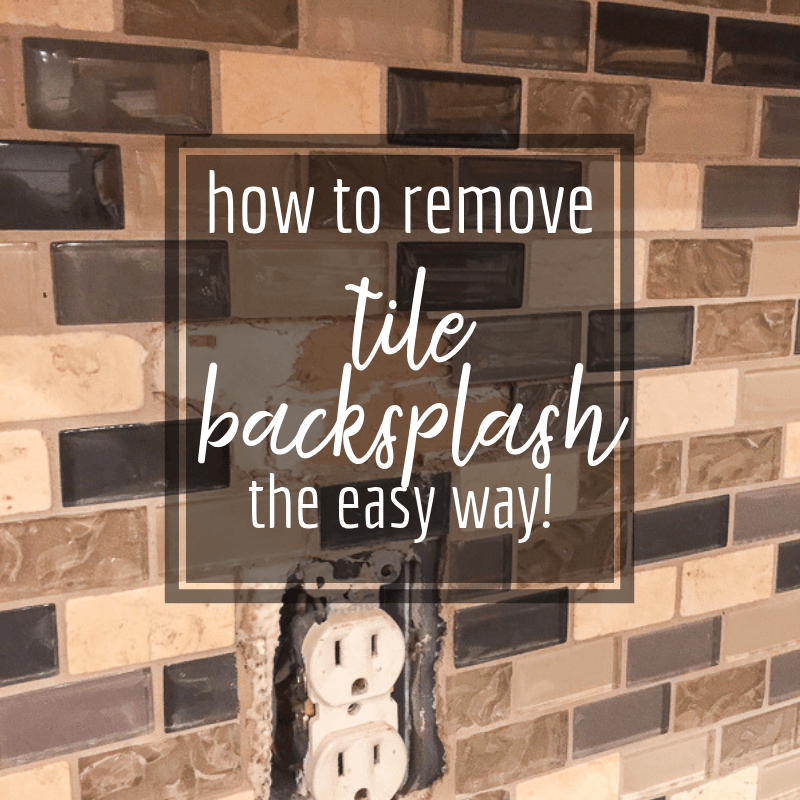 How To Remove A Kitchen Tile Backsplash