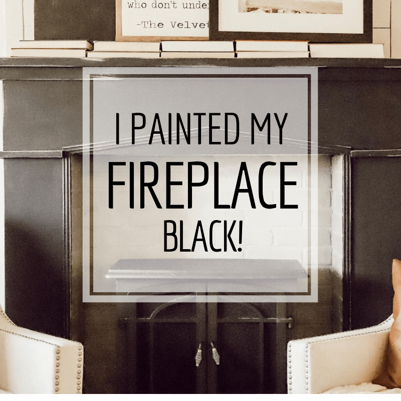 Updated Painted Fireplace in Our Bedroom