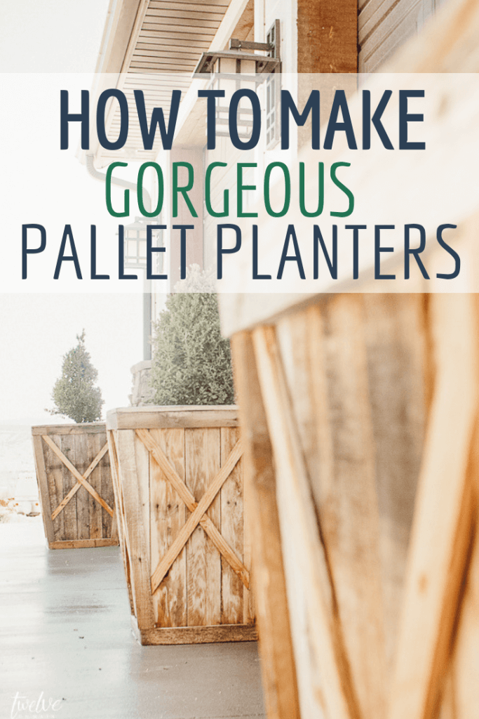 How to turn a pallet into planter boxes with this full tutorial and awesome how tos. These pallet planters are gorgeous and the perfect project for spring!