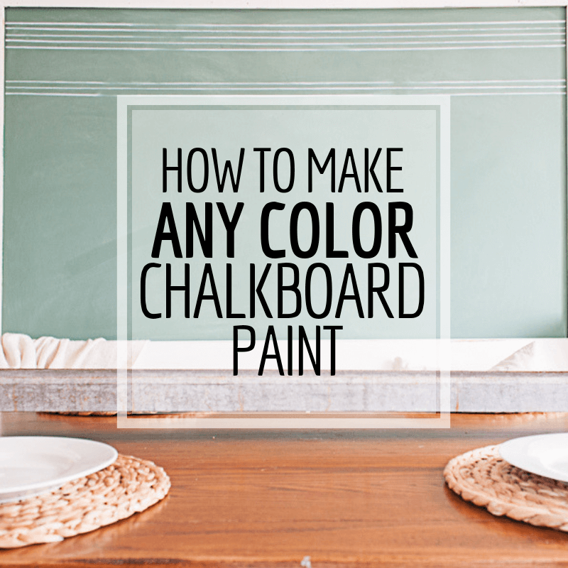 how to make chalkboard paint in any color!
