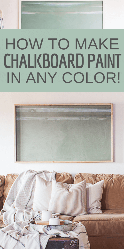 How ot make chalkboard paint in any color want?  Yes!  See how easy it is to make chalkboard paint in any custom color you might want!