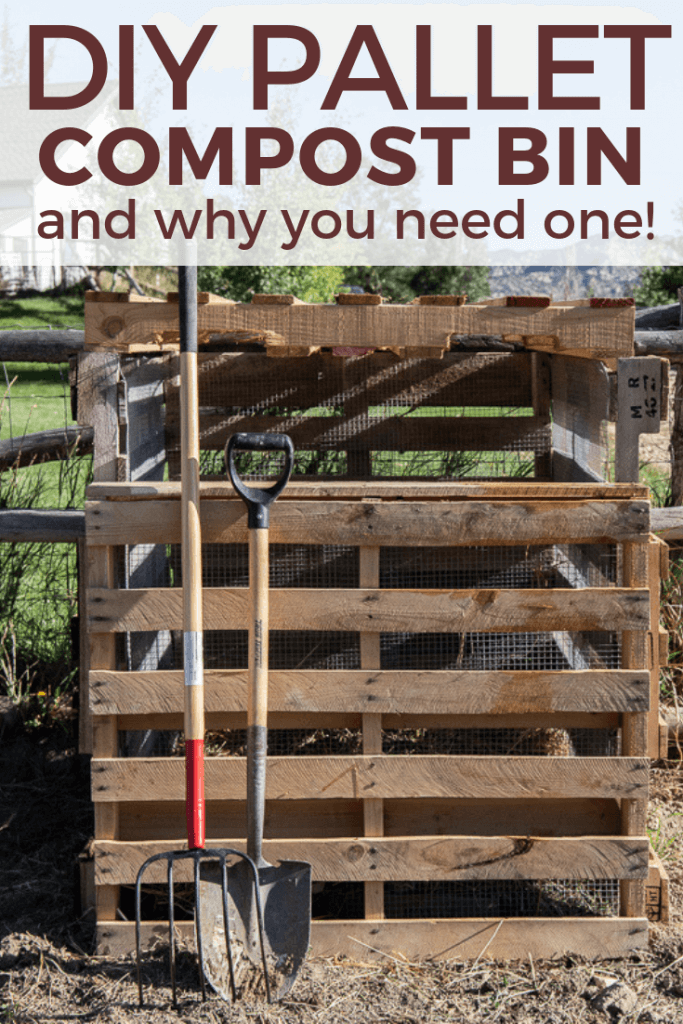Make this easy pallet compost bin with simple to follow steps, how to choose the right pallets, and more!