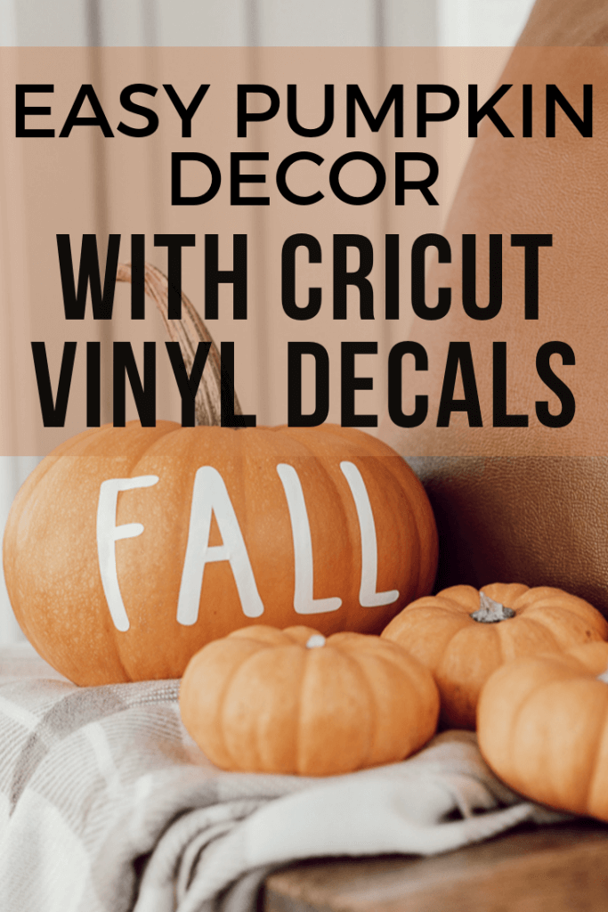 How to use your Cricut Maker to create custom vinyl decals that you can use on your pumpkins for the fall! Such fun ways to customize and create unique Halloween and fall decor.