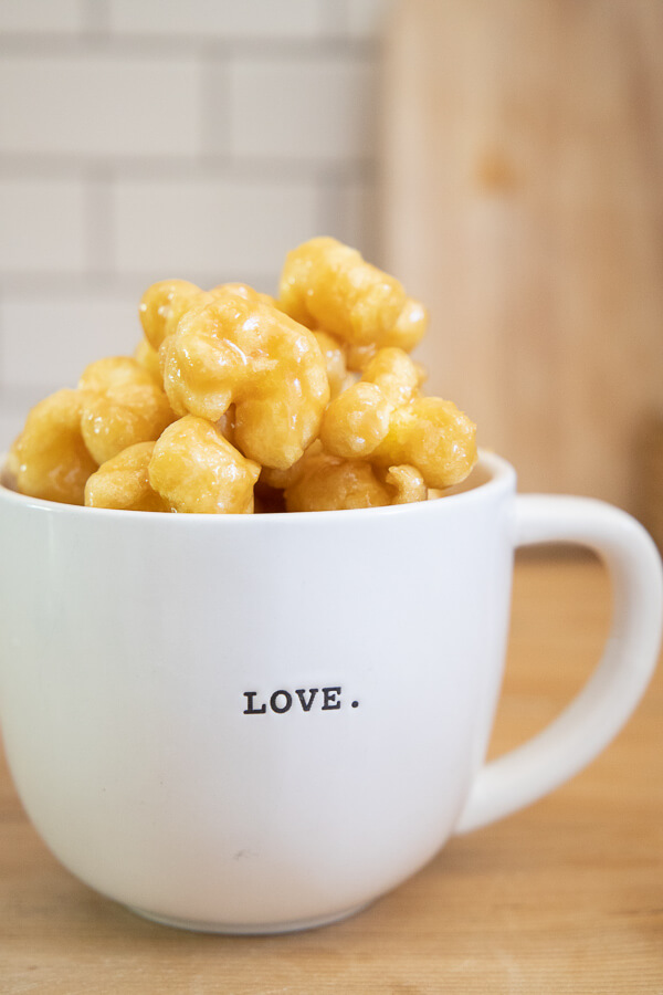 Soft and Chewy Caramel Puffed Corn Recipe