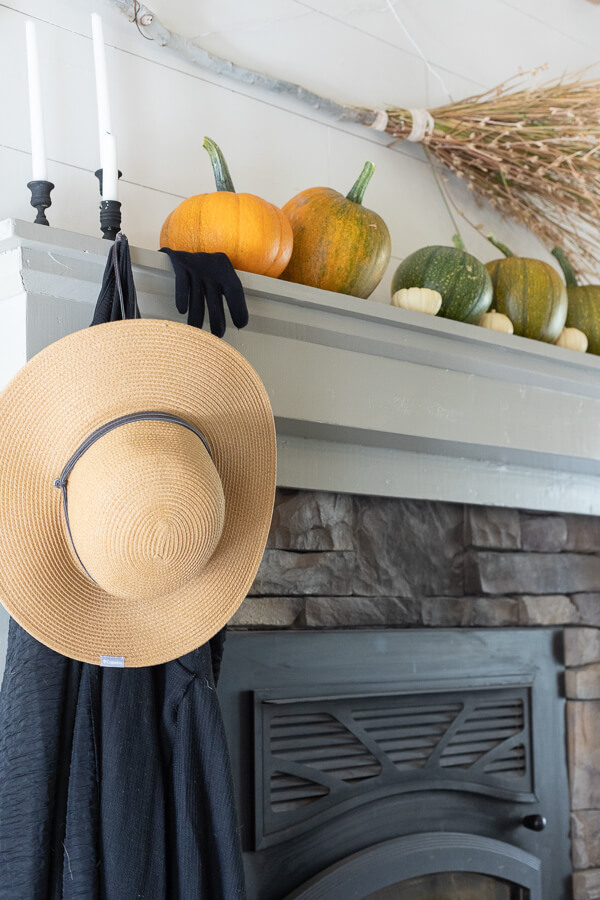 A Very Witchy Halloween Mantel