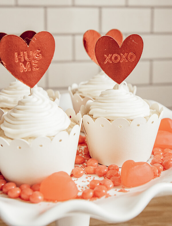 Cute Valentine cupcake toppers using the debossing tool and my Cricut Maker.