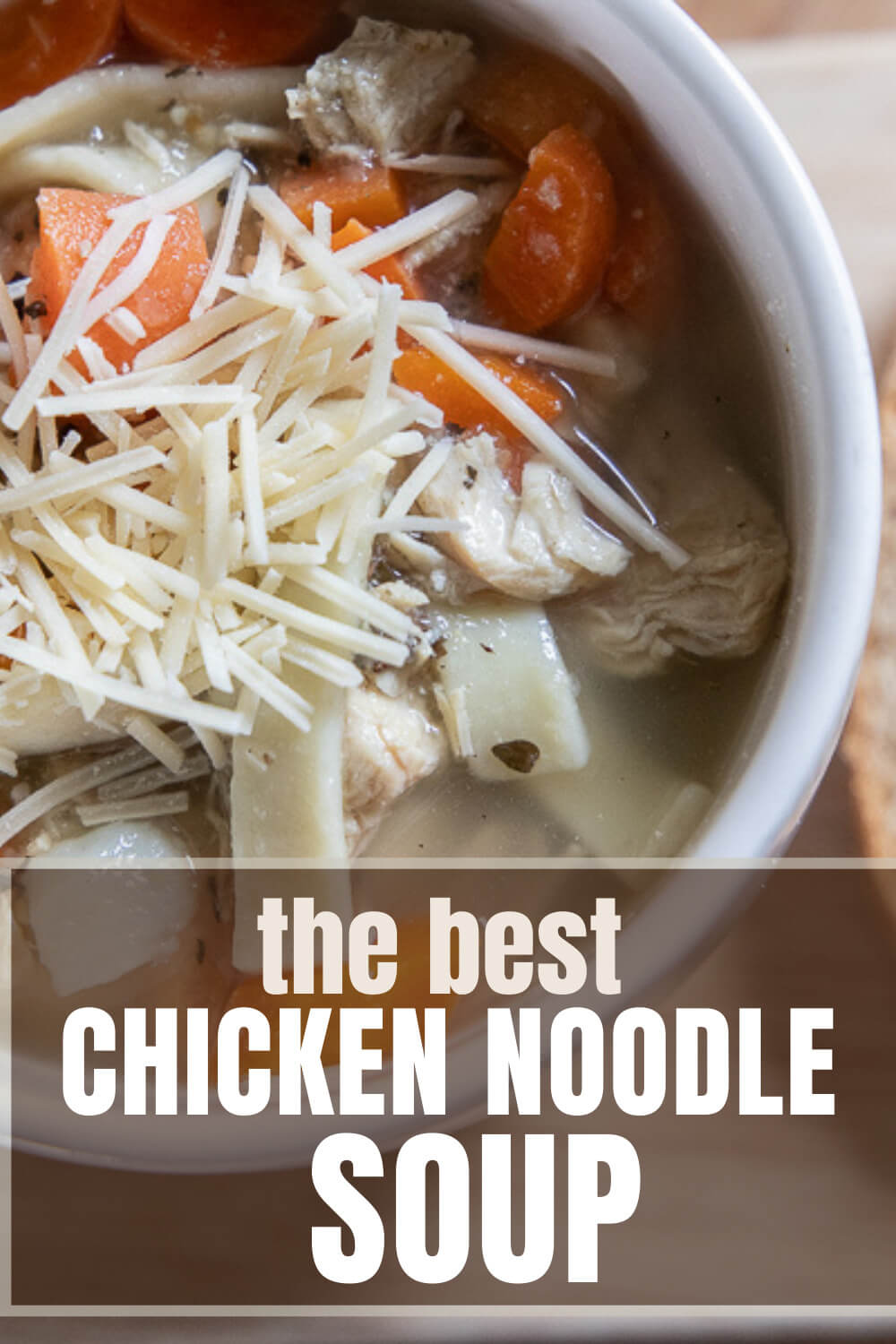 Amazing homemade chicken noodle soup recipe that is super easy to make and tastes so amazing!