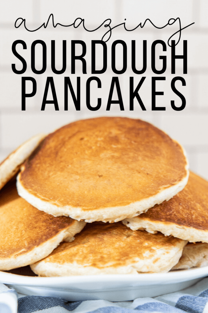 Oh my gosh, these are the most amazing, light and fluffy sourdough discard pancakes ever! Have you tried sourdough pancakes before? They are so good! You can also get great info on sourdough starters and more!