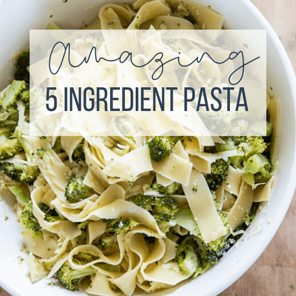 5 Ingredient Recipe Fast and Easy Broccoli Pasta Dinner