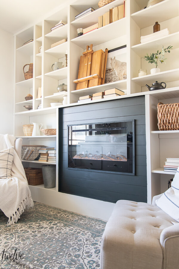 Electric Fireplace, Built In Bookcase Plans Fireplace