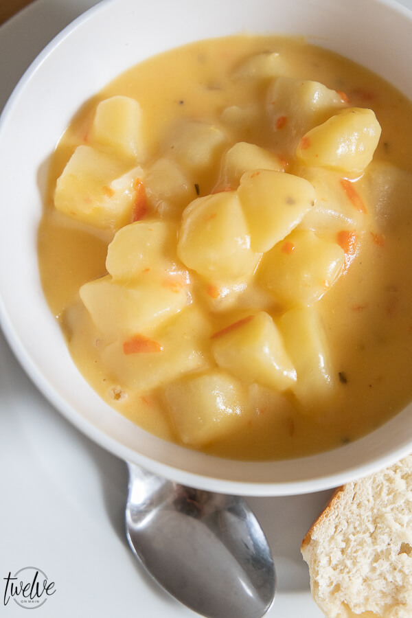 Get this easy and comforting potato cheese soup recipe. It can be made in less than 30 minutes and will be a favorite of your families in no time!
