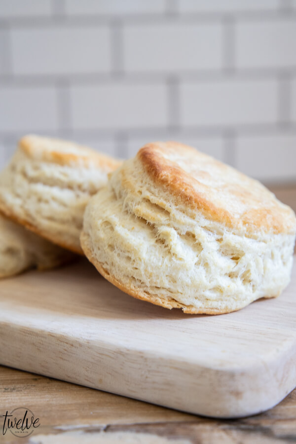Can you believe these amazing flakey biscuits were made using my sourdough starter discard? These sourdough biscuits are so good and easily use up that discard so you do not have to dump it down the drain! These are the perfect addition to breakfast in the morning and you can whip them up in no time!