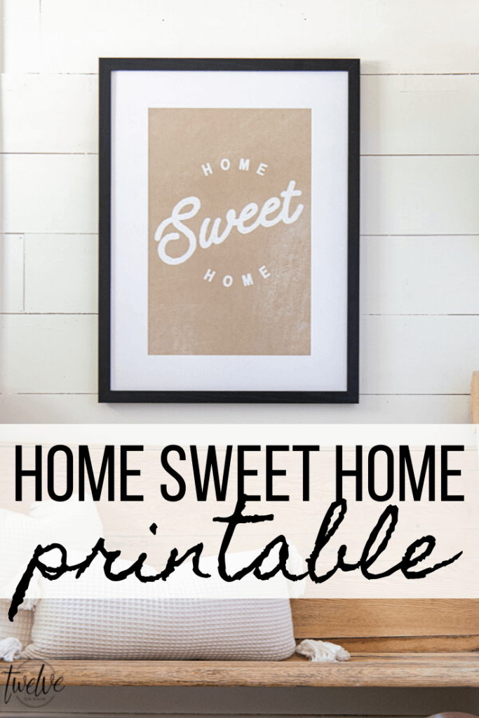 Get the adorable Home Sweet Home printable for FREE!  Click here to find out how to get access to this printable and many others!