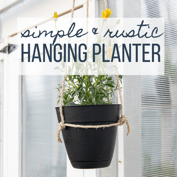 Super Easy DIY Hanging Planter - Twelve On Main